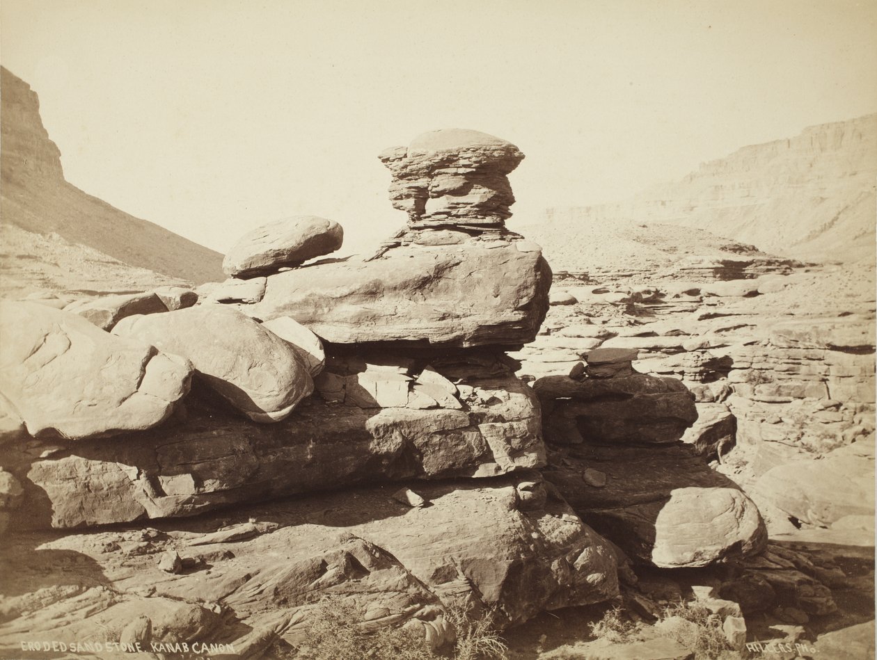 Erodovaný pískovec, Kanab Canyon (Utah) od John K. Hillers