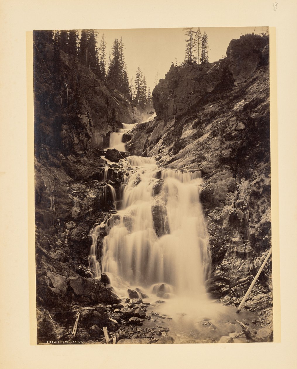 Vodopády Little Fire Hole od John K. Hillers