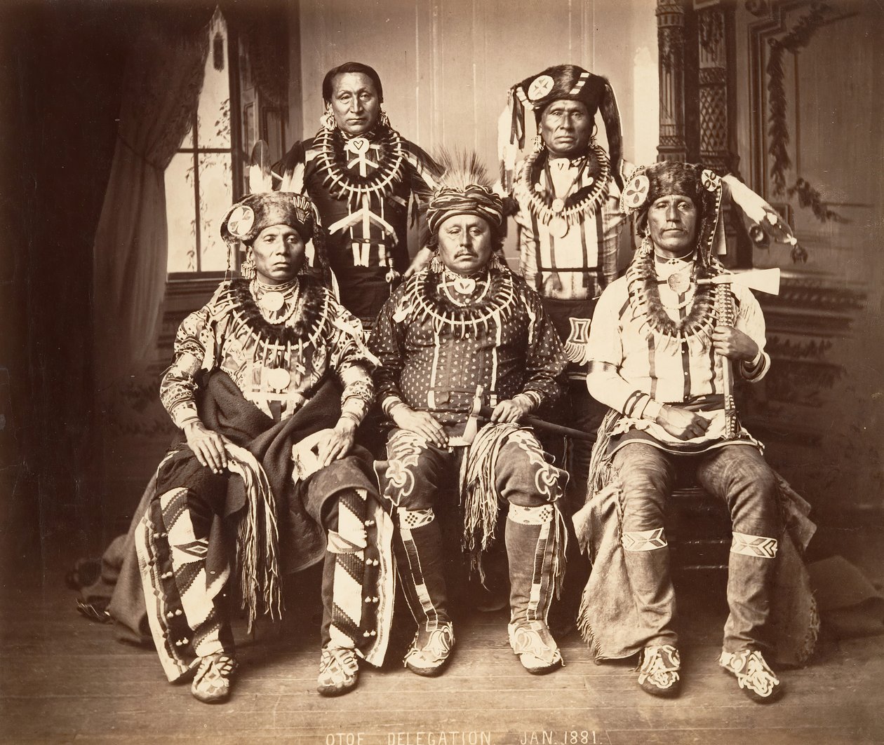 Delegáti Otoe-Missouri, 1881. od John K. Hillers.
