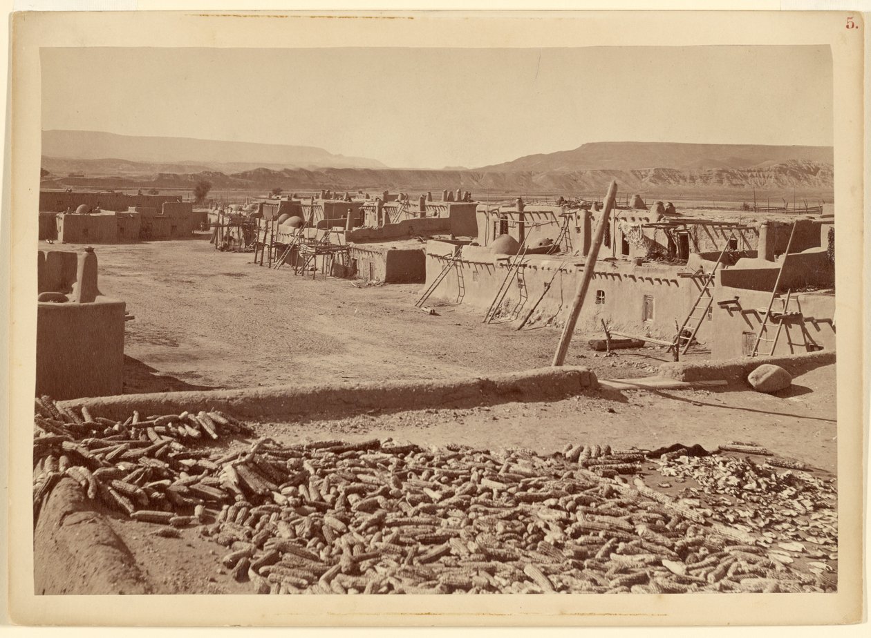 Pueblo San Juan, Nové Mexiko: Severní část města od John K. Hillers