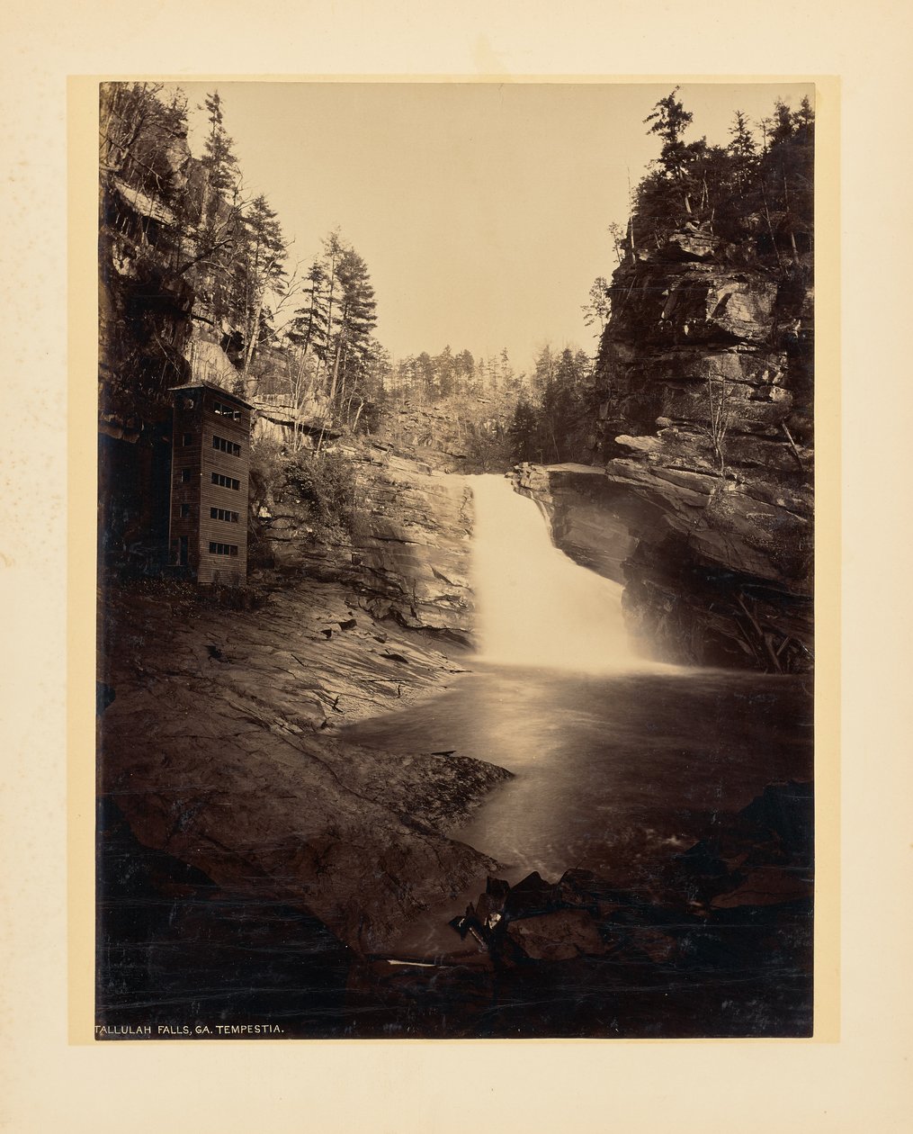 Tallulah Falls, Georgia. Tempestia. od John K. Hillers