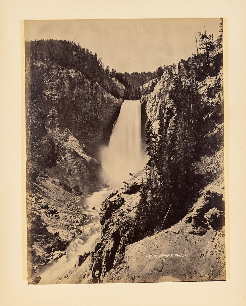 Vodopády Yellowstone od John K. Hillers