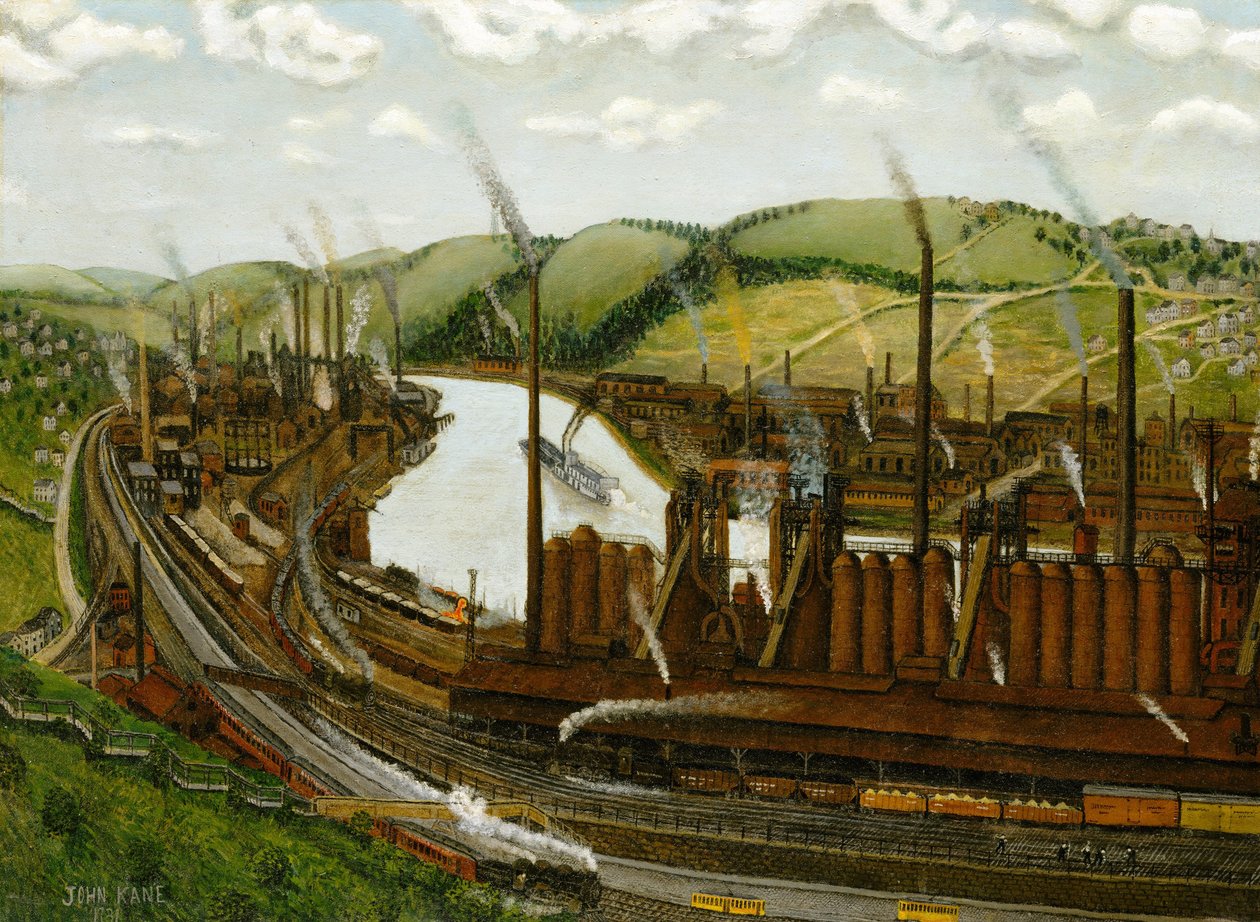 Údolí řeky Monongahela, Pennsylvania, 1931 od John Kane