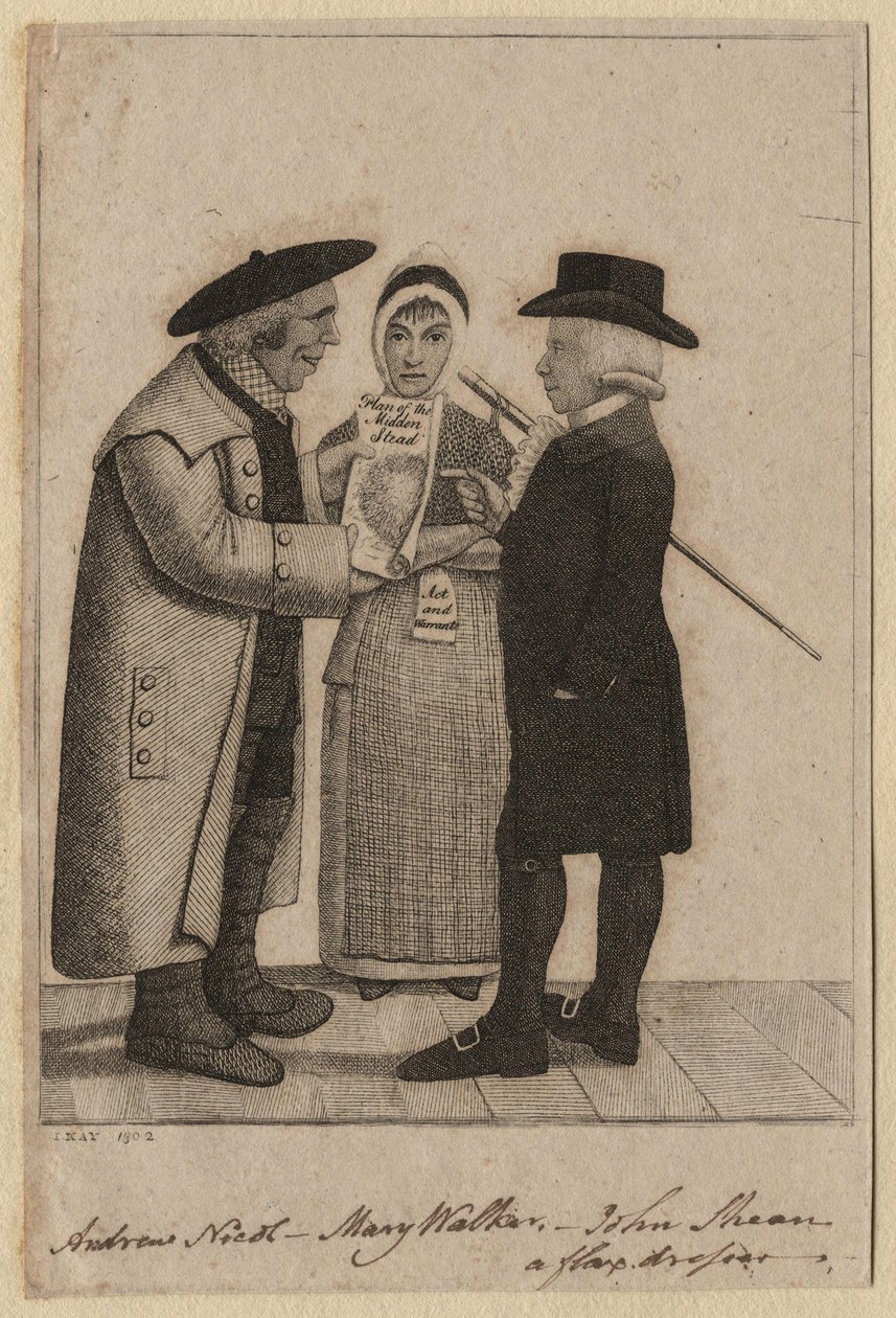 Andrew Nicol; Mary Walker; John Skene by John Kay (2) od John Kay