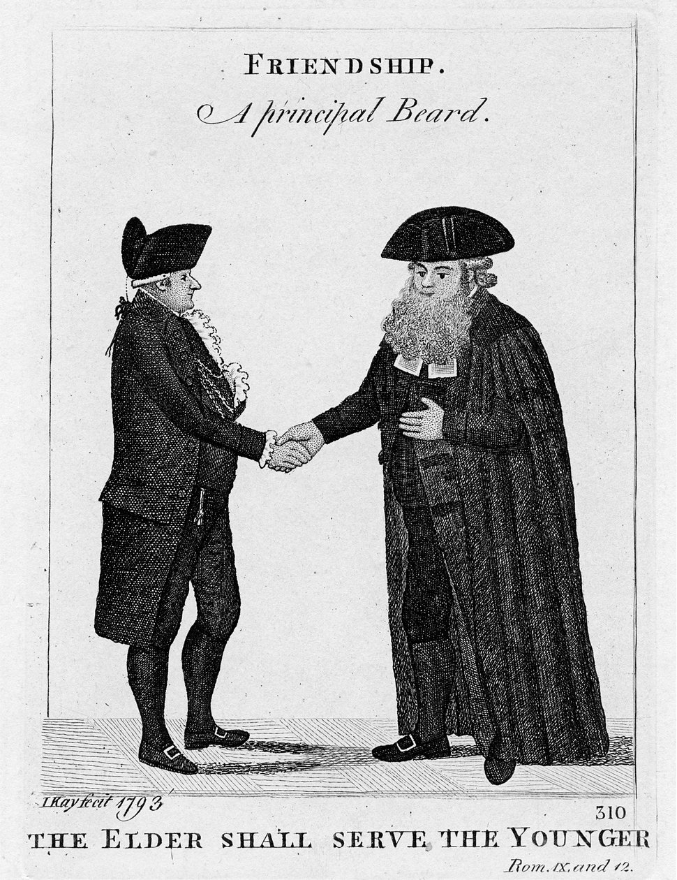 Přátelství - hlavní vous 1793 od John Kay