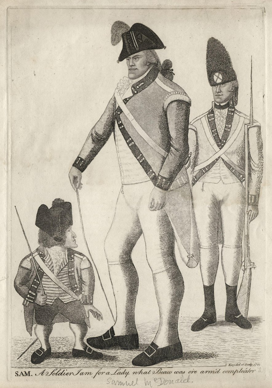 George ("Geordie") Cranstoun; Samuel McDonald; neznámý muž John Kay od John Kay