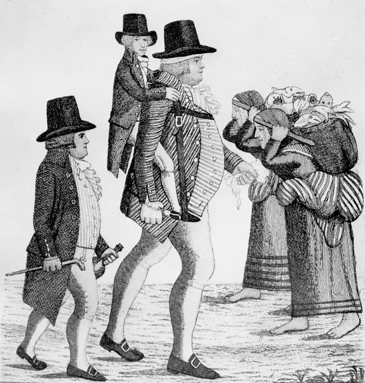Hamilton Bell přepravující chlapce vinaře z Edinburghu do Musselburghu, 1792 od John Kay