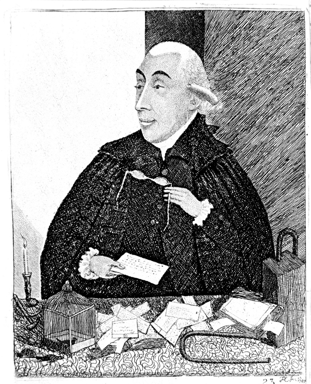 Joseph Black, skotský chemik, 1787 od John Kay