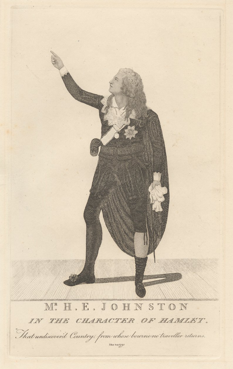 Pan H. E. Johnston v postavě Hamleta od John Kay