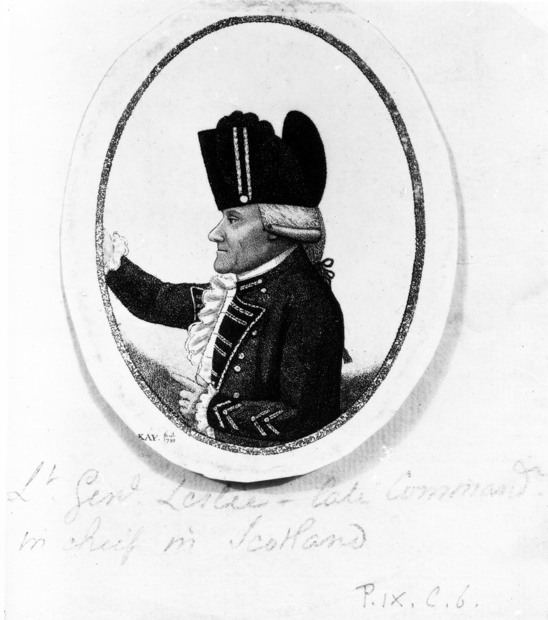The Hon. Alexander Leslie (Devátý pěší pluk), ilustrace z 