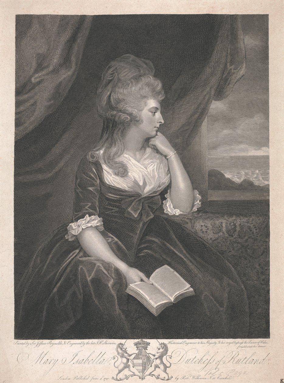 Mary Isabella Manners (rozená Somerset), vévodkyně z Rutlandu od John Keyse Sherwin