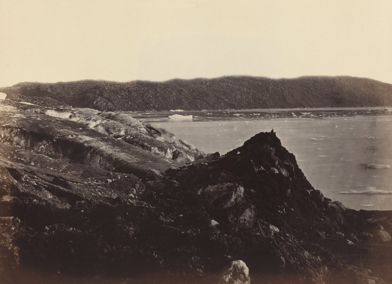 Arktické oblasti: č. 36. Ledovec, jak je vidět, teče nebo je stlačován dolů..., 1869 od John L Dunmore
