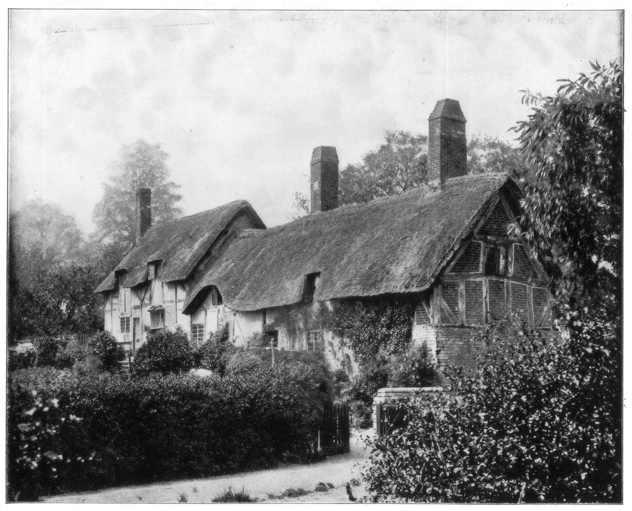 Chata Anne Hathaways, Stratford-On-Avon, Anglie, konec 19. století. od John L. Stoddard
