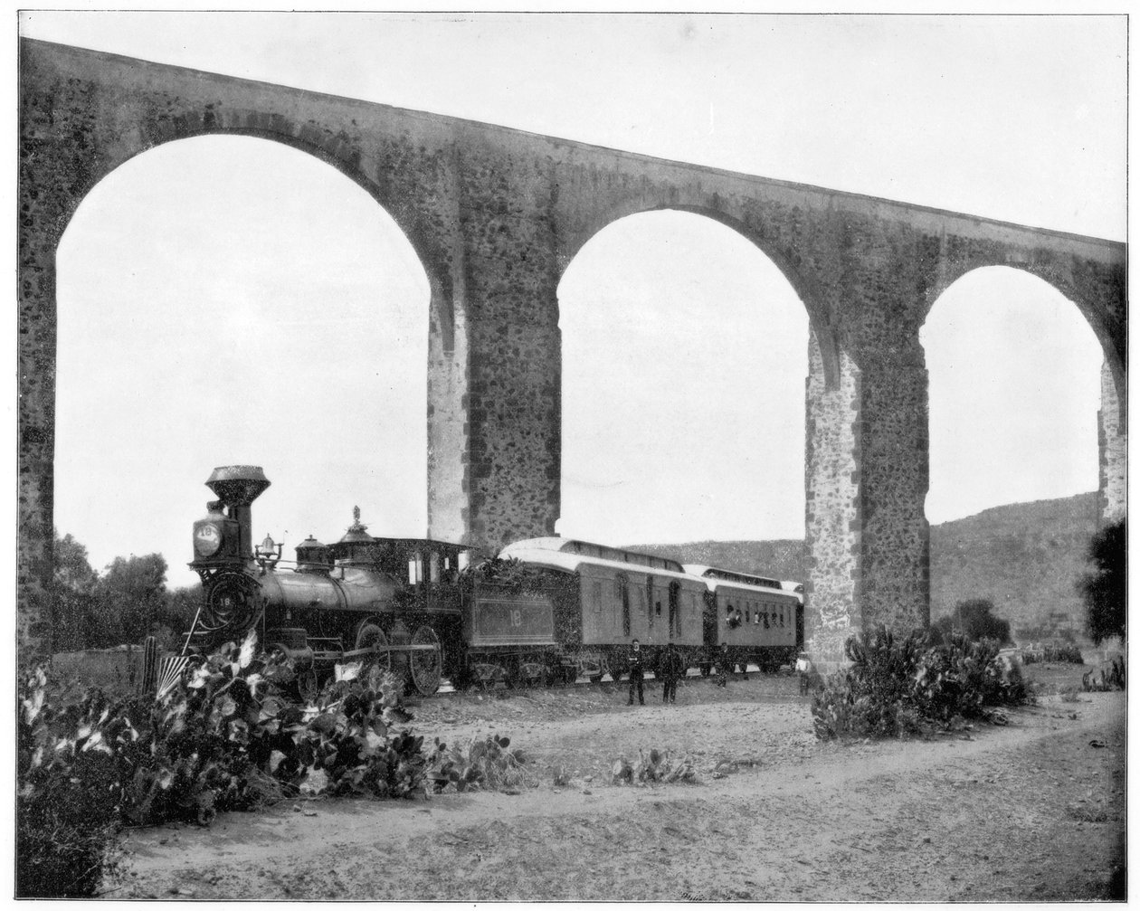 Akvadukt poblíž Queretaro, Mexiko, konec 19. století od John L. Stoddard