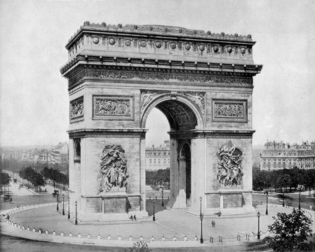 Arc de Triomphe, Paříž, konec 19. století. od John L. Stoddard