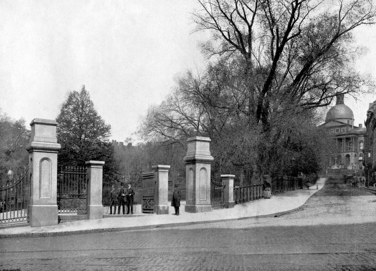 Boston Common, Boston, Massachusetts, USA, 1893. od John L. Stoddard