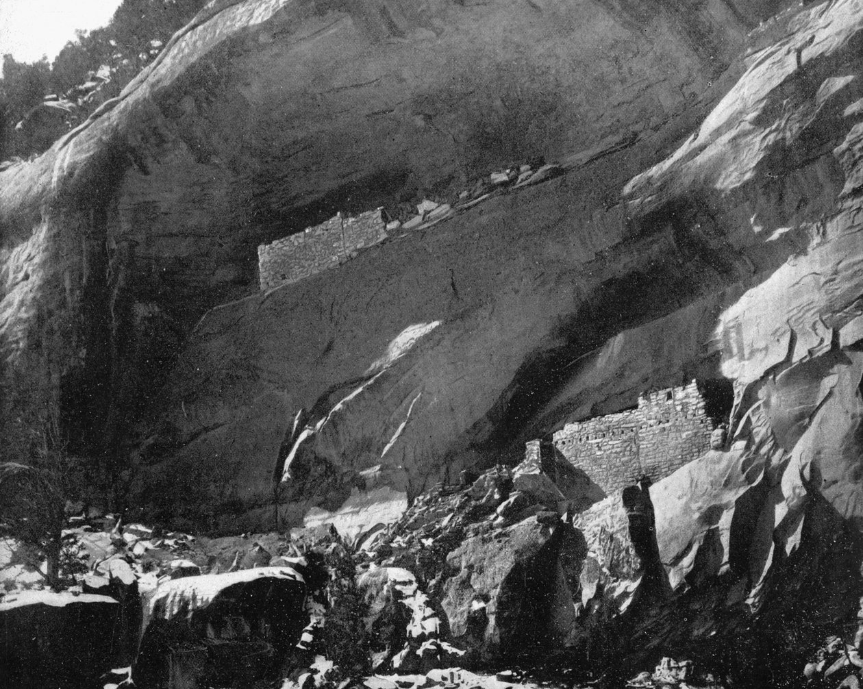Cliff Dwellings, Mancos Canyon, Arizona, USA, 1893. od John L. Stoddard