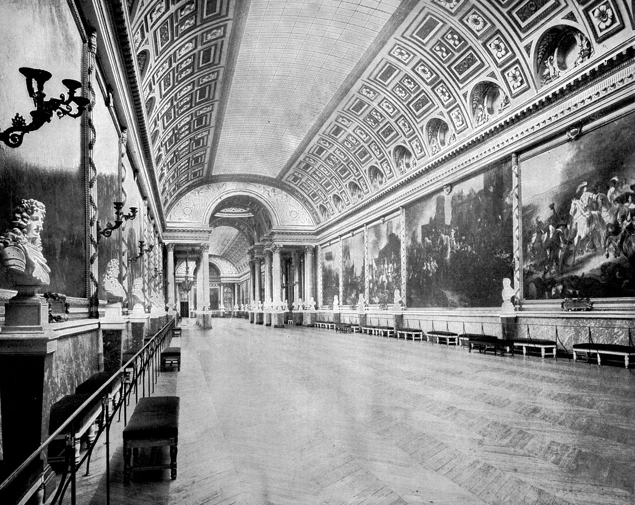 Galerie bitev, Versailles, Francie, 1893. od John L. Stoddard
