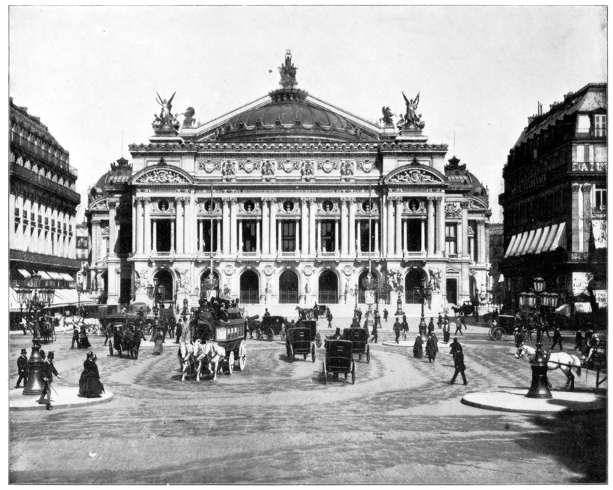 Velká opera, Paříž, konec 19. století od John L. Stoddard