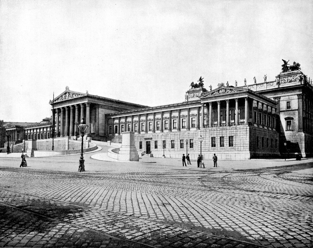 Sněmovny parlamentu, Vídeň, 1893. od John L. Stoddard