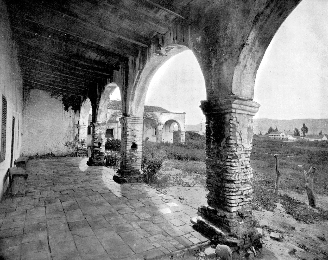 Mission of San Juan, Yosemite Valley, Kalifornie, USA, 1893. od John L. Stoddard