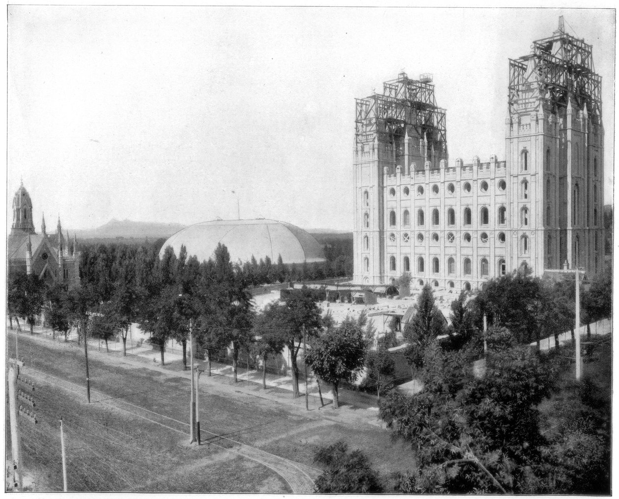 New Mormon Temple, Salt Lake City, Utah, konec 19. století od John L. Stoddard