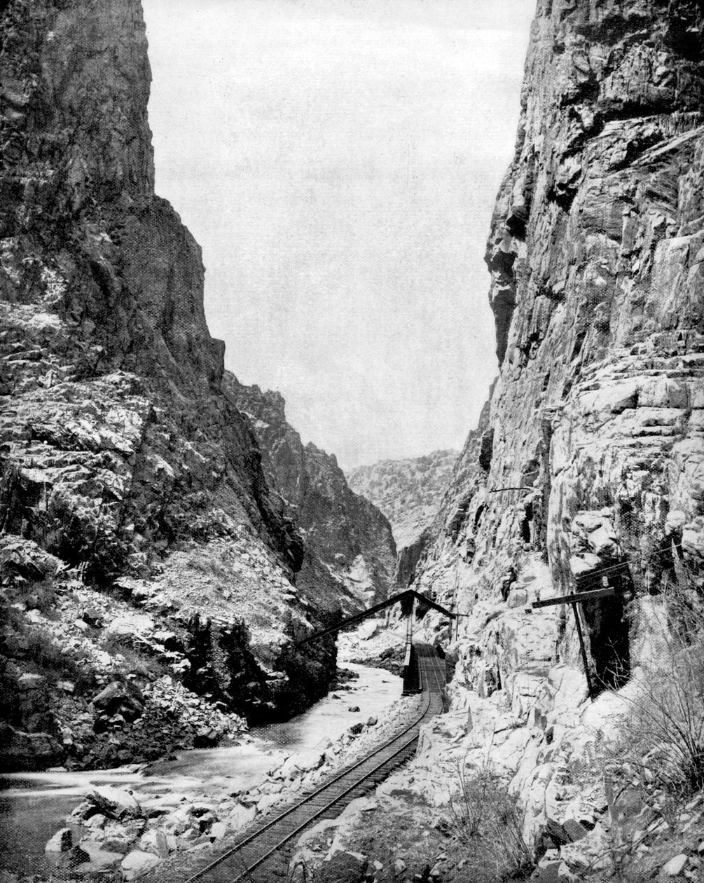 Royal Gorge, Colorado, USA, 1893. od John L. Stoddard