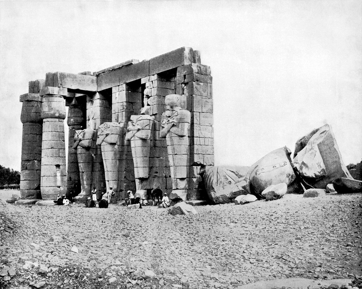 Ruiny, Théby, Egypt, 1893. od John L. Stoddard