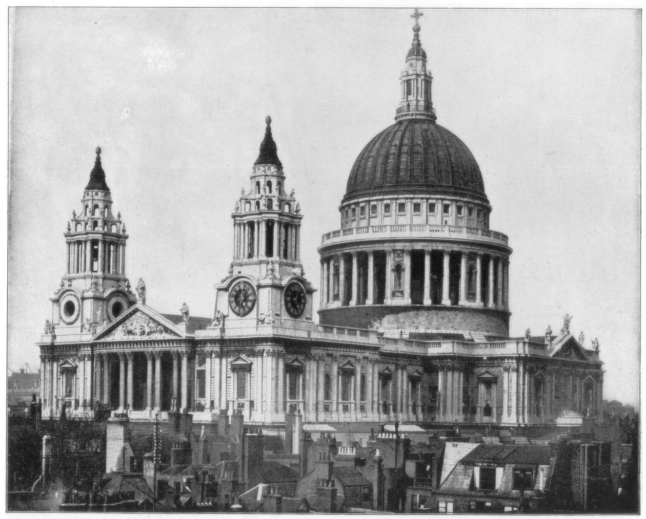 Katedrála St Pauls, Londýn, konec 19. století. od John L. Stoddard