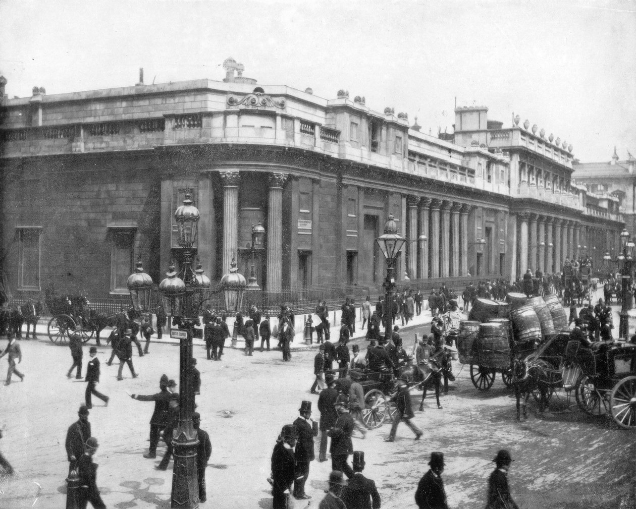 Bank of England, Londýn, konec 19. století. od John L. Stoddard