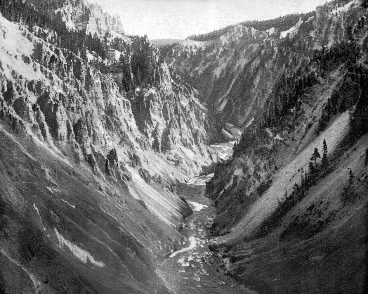 Grand Canyon, Yellowstonský národní park, USA, 1893. od John L. Stoddard