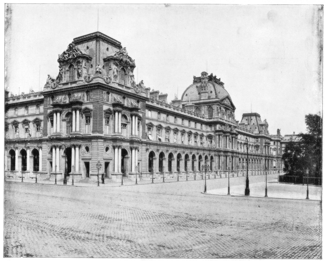 Louvre, Paříž, konec 19. století od John L. Stoddard