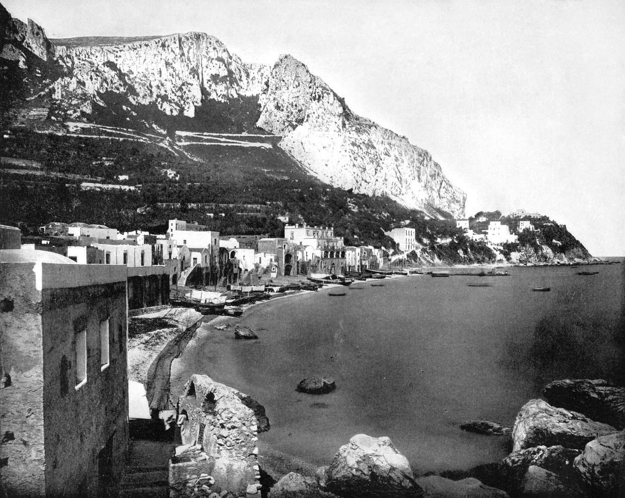 Marina, Capri, Itálie, 1893. od John L. Stoddard