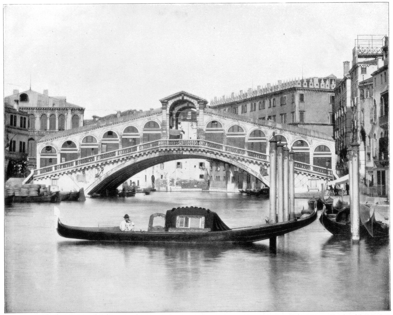 Rialto, Benátky, konec 19. století. od John L. Stoddard