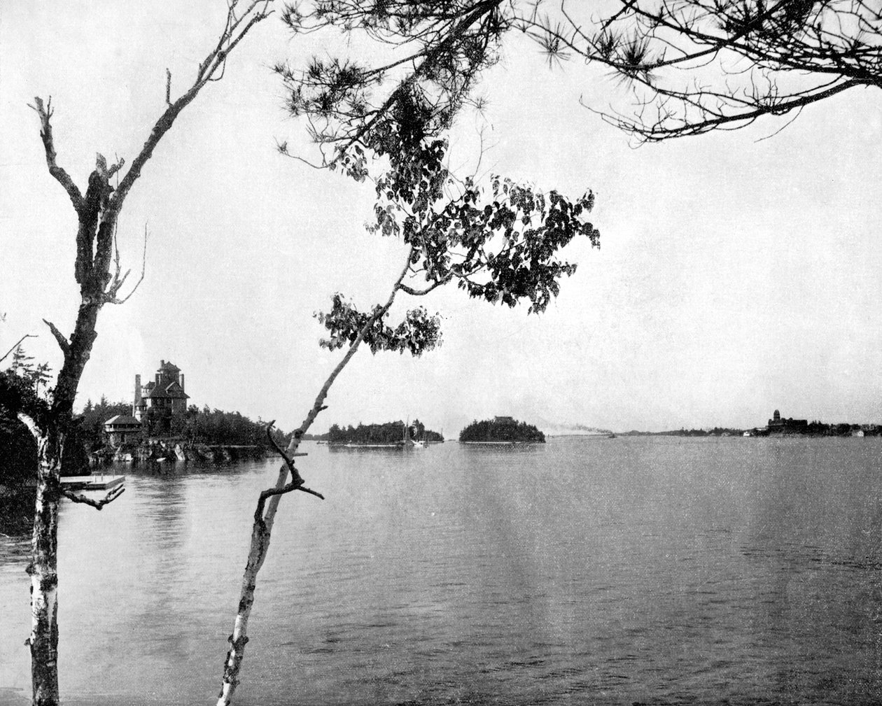 Tisíc ostrovů, St Lawrence River, Kanada, 1893. od John L. Stoddard