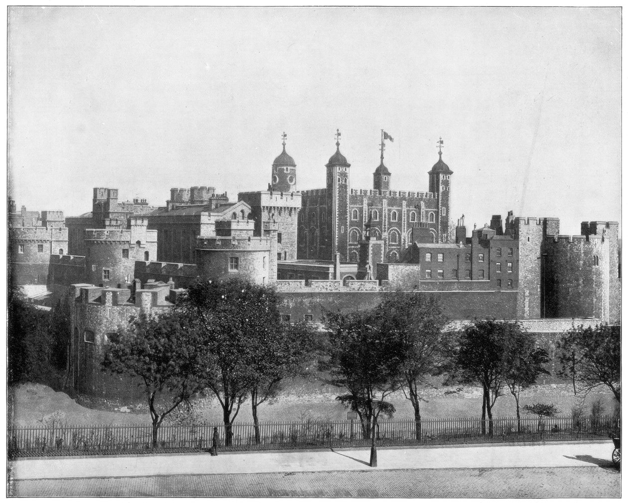 Tower of London, Anglie, konec 19. století. od John L. Stoddard