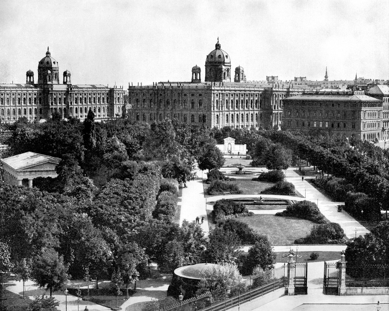 Volksgarten a Theseum, Vídeň, Rakousko, 1893. od John L. Stoddard