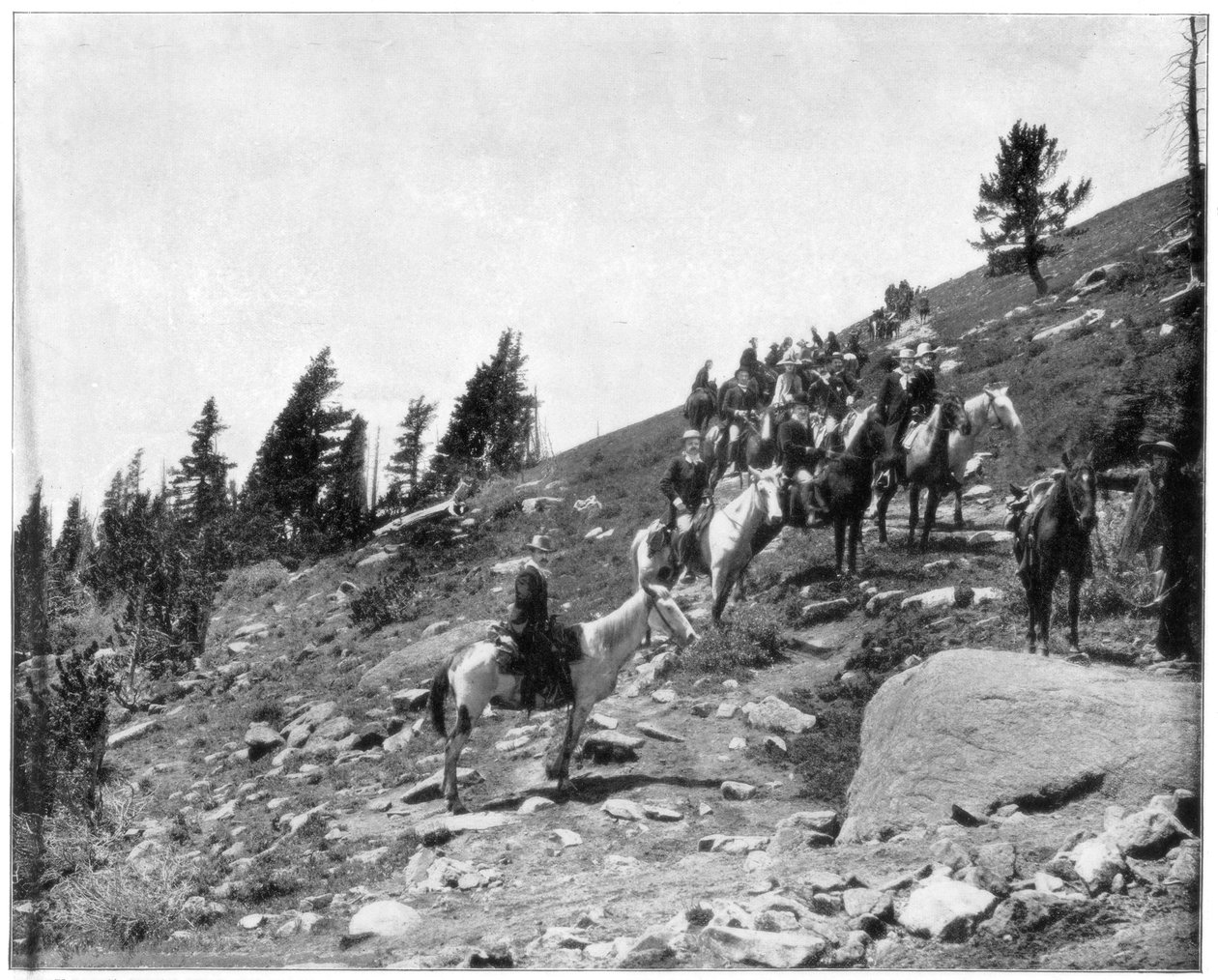 Windy Point, Pikes Peak, Colorado, konec 19. století. od John L. Stoddard