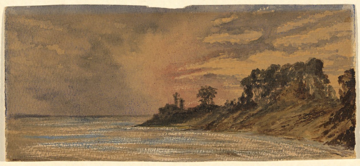 Západ slunce na Rudém jaru od John La Farge