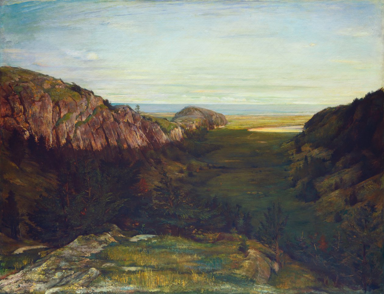 Poslední údolí - Rajské skály, 1867-1868. od John La Farge