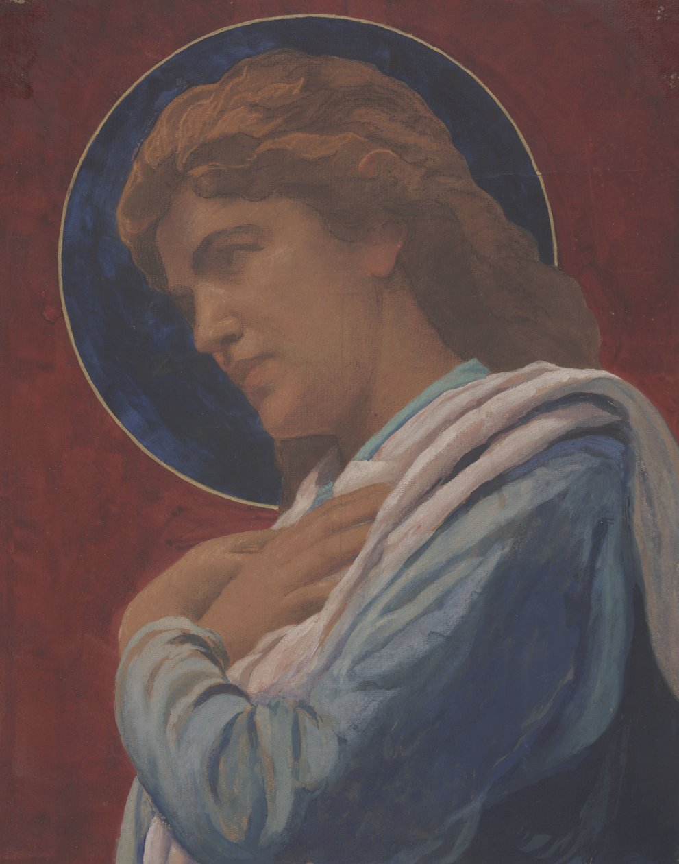 Svatý (pastel a akvarel na papíře) od John La Farge or Lafarge