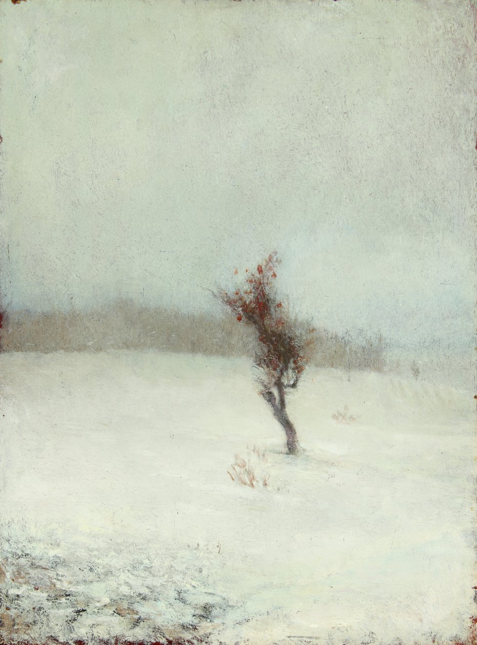 Sněhová bouře 1865 (olej na desce) od John La Farge or Lafarge