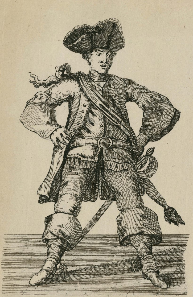 Cibber, v postavě starověké pistole od John Laguerre