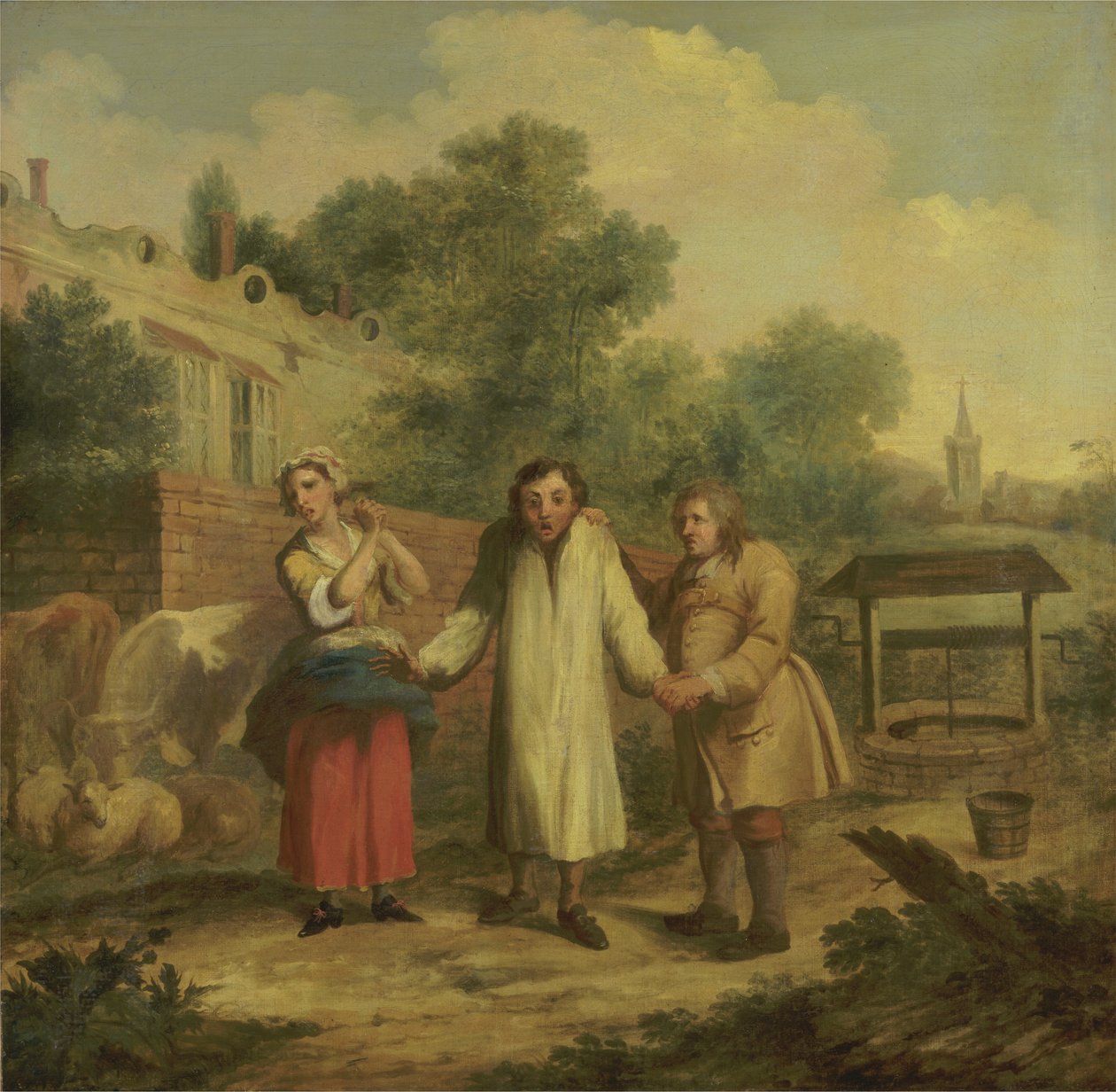 Varná deska vytažená z Ye Well, cca 1726 (olej na plátně) od John Laguerre