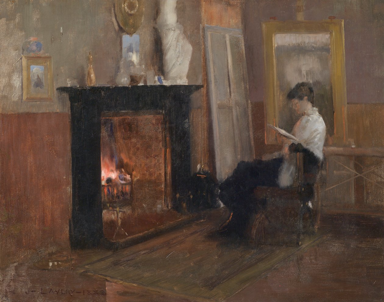 Tichý den ve studiu od John Lavery