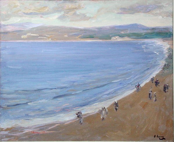Pláž, Tanger (olej na plátně) od John Lavery