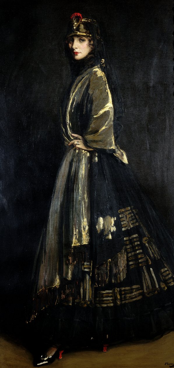Líska v černé a zlaté, 1916 od John Lavery