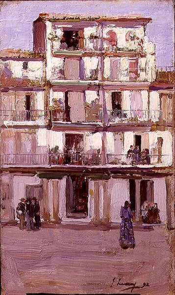 Dům v Tangeru (olej na plátně) od John Lavery