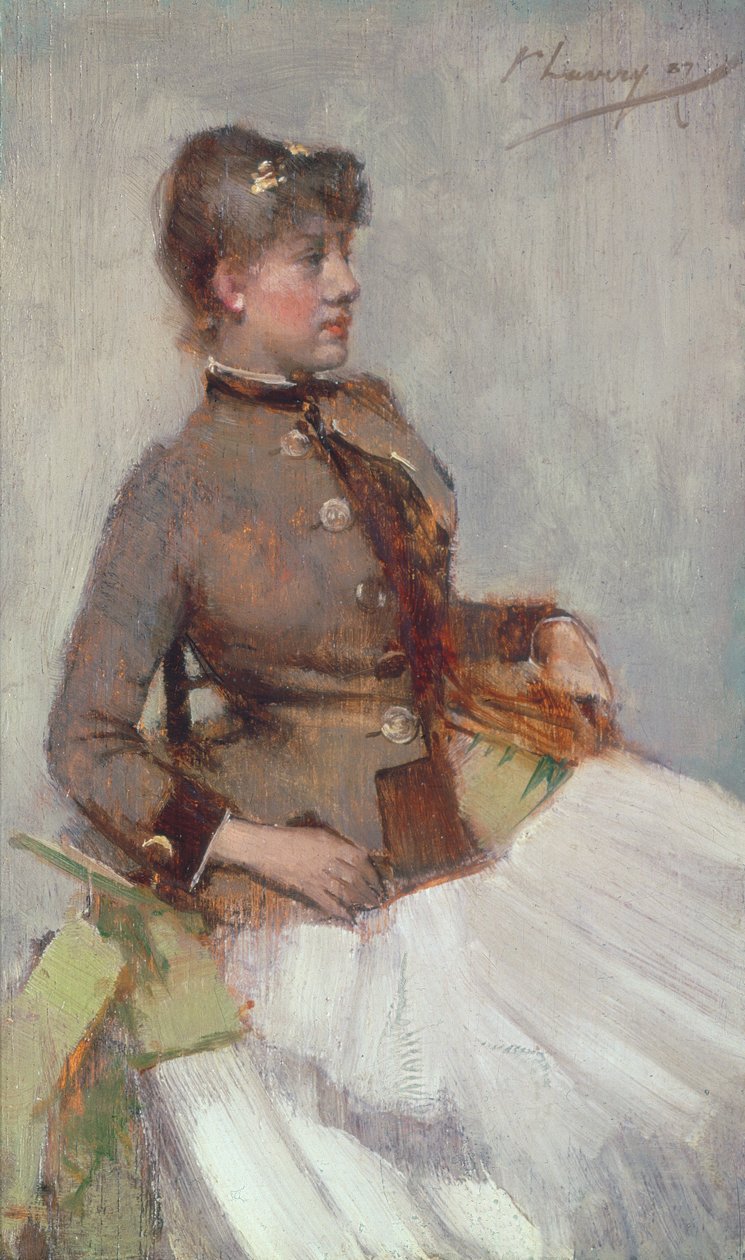 Portrét sedící dámy, 1887 od John Lavery