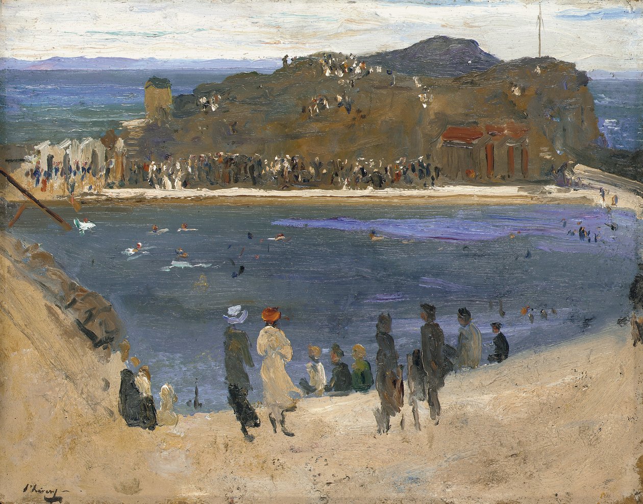 Koupaliště, North Berwick od John Lavery